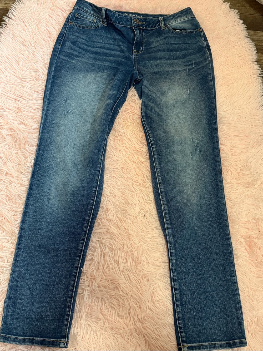 Maurices Mid-Rise Blue Denim Jeans
